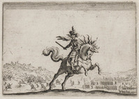 KG 10858
<br/>
Generaal te paard ("Capricci")
<br/>
<em>Callot, Jacques (1592 - 1635)</em>